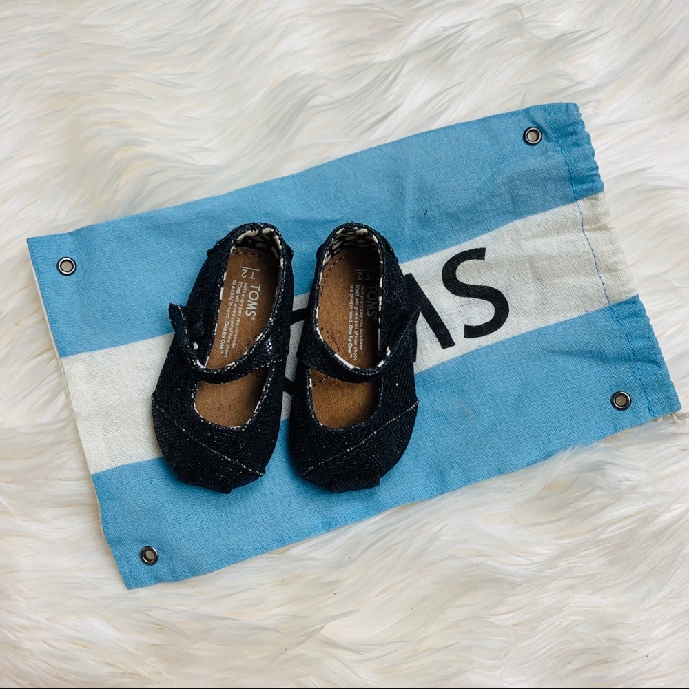 Baby girl sequined TOMS